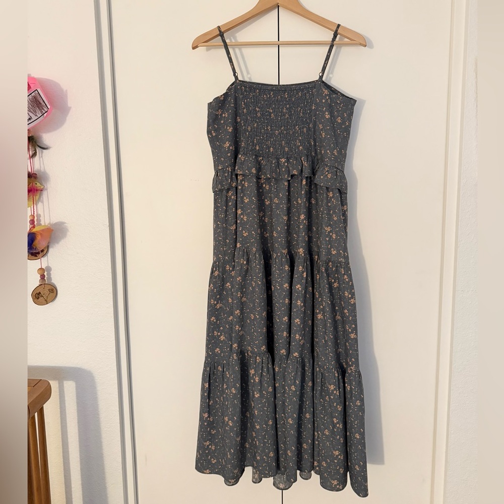 NWT Rylee + Cru Women’s Aubrey Dress / Dark Floral - Picture 2 of 7